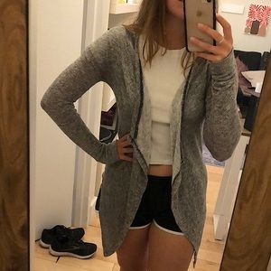 Grey Long-sleeve thin cardigan American Eagle